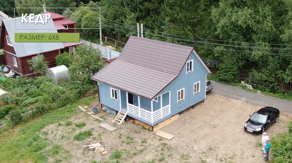 Отзыв каркасный дом "КЕДР 6Х8" от компании Техонология