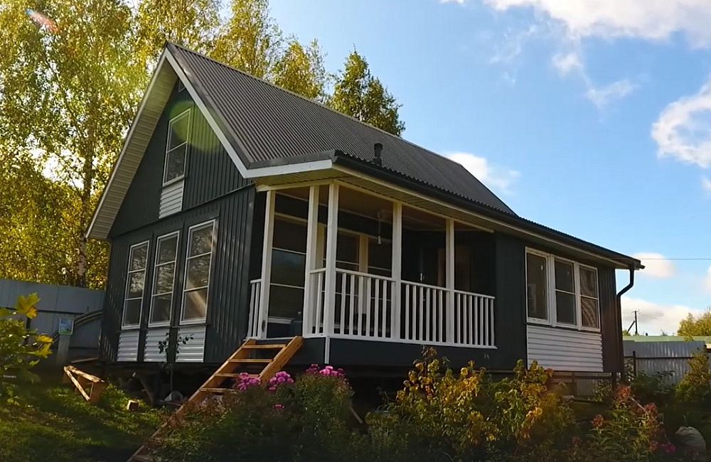 Каркасный дом «Кедр R108 от компании Rudom